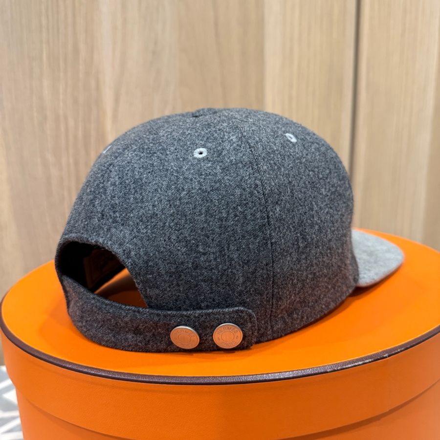 HERMÈS 六片式羊毛面料棒球帽 Size 58-2