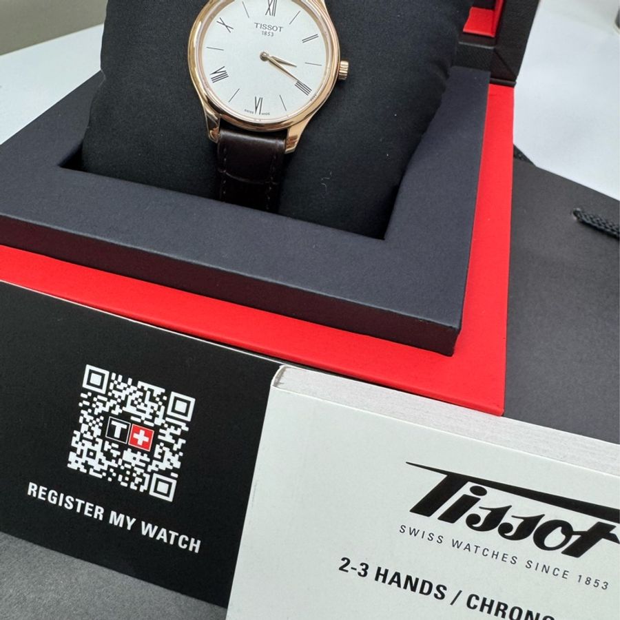 天梭 TISSOT 韓系小姊姊 瑞士復古錶 玫瑰金-2