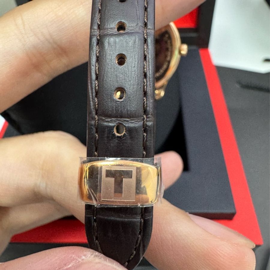 天梭 TISSOT 韓系小姊姊 瑞士復古錶 玫瑰金-4