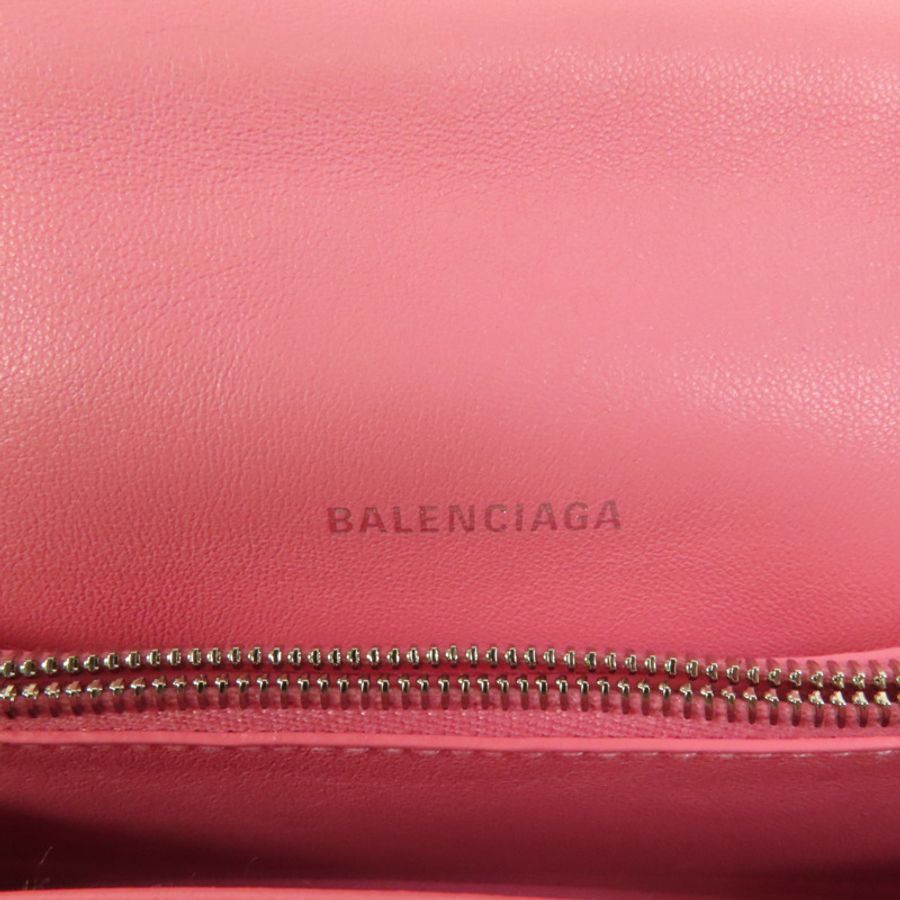 BALENCIAGA 牛皮皮革Crush Small銀扣鏈帶肩背袋-8