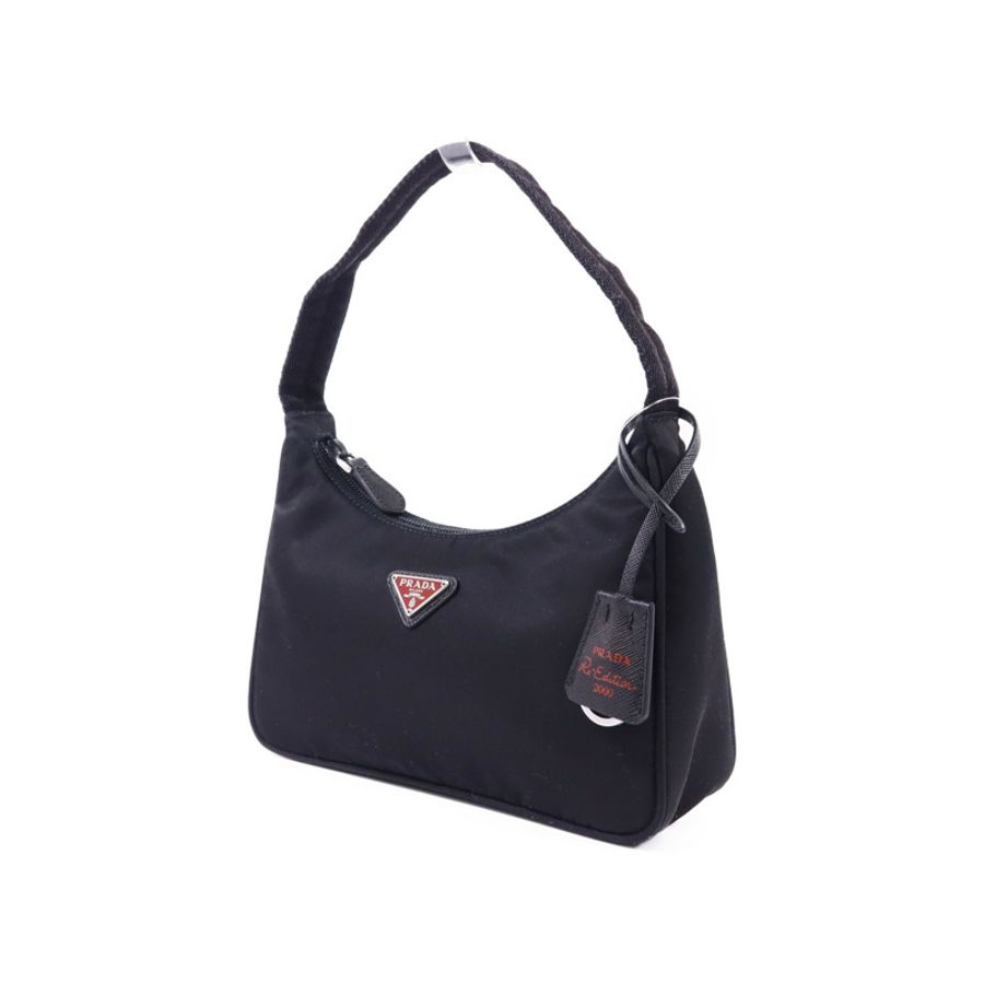 PRADA 尼龍Shoulder Bag銀扣肩背袋-2