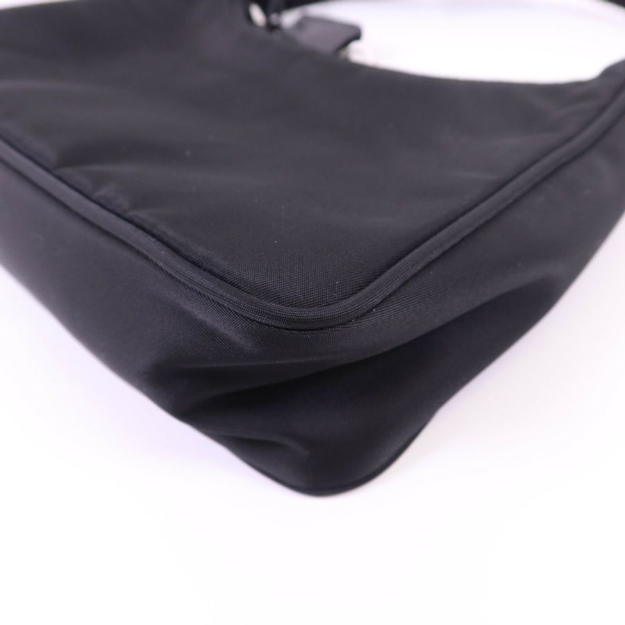 PRADA 尼龍Shoulder Bag銀扣肩背袋-14