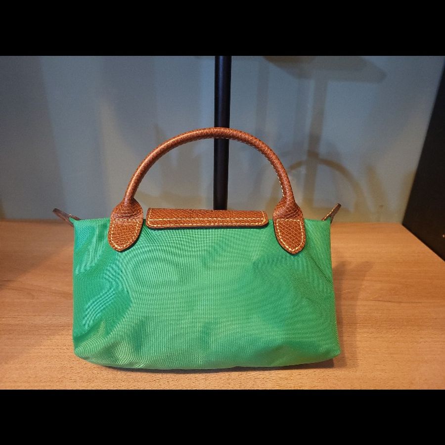 〔降價出清〕Longchamp 綠 迷你尼龍包 手提包 化妝包-1