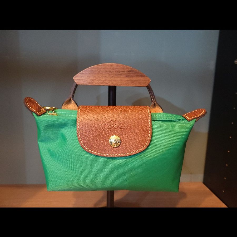〔降價出清〕Longchamp 綠 迷你尼龍包 手提包 化妝包-2