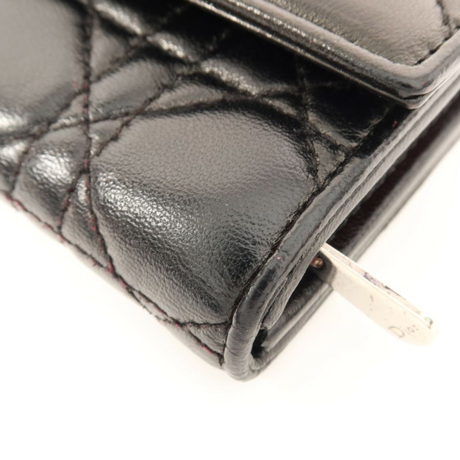 Dior 羊皮皮革Long Wallet銀扣長錢包-7