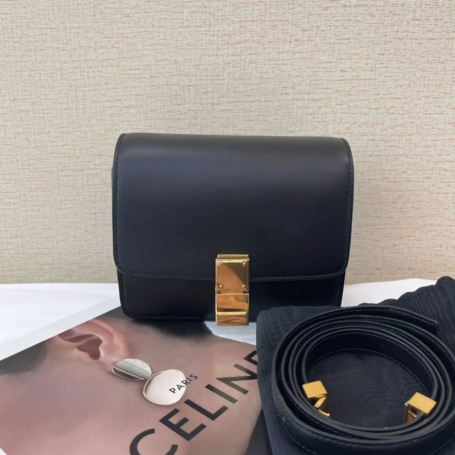 ✨ Celine mini box 豆腐包 牛皮 簡約高級 98新好價🔥-1