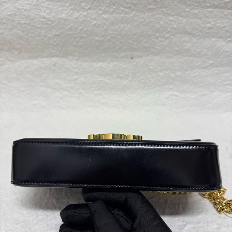 Celine 經典黑金凱旋門腋下包-3