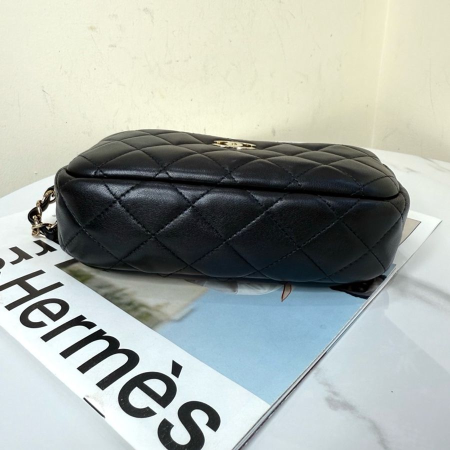 ✨Chanel 黑金相機包 小巧精緻 98新❤️-7