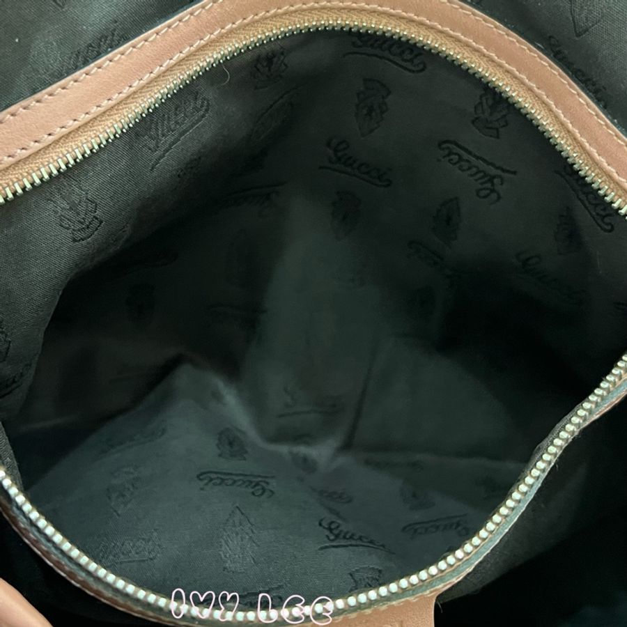 GUCCI GG 帆布 Guccissima GG Twins 托特包 手提包 粉紅 232957 正品 二手精品-5