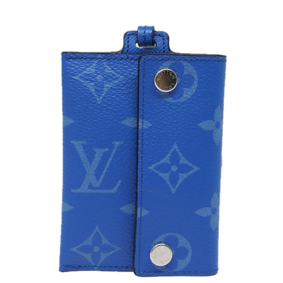【日本直送】路易威登 Monogram Pockets On Strap 卡包 藍色 M83154 LV Auth 77437SAM-12