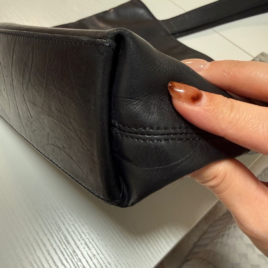 日本中古 Chanel 香奈兒肩背包 tote bag 黑色-11