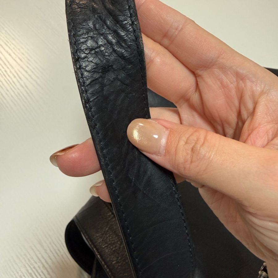 日本中古 Chanel 香奈兒肩背包 tote bag 黑色-23