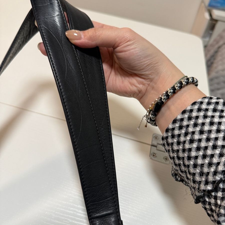 日本中古 Chanel 香奈兒肩背包 tote bag 黑色-24