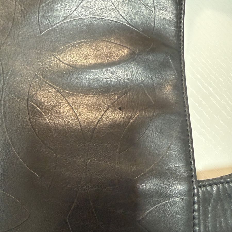 日本中古 Chanel 香奈兒肩背包 tote bag 黑色-25