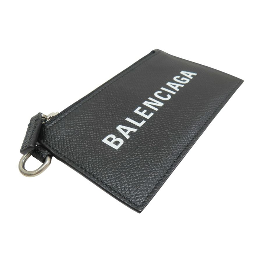 黑色皮革名片夾卡夾卡條項鍊 594548【Balenciaga 巴黎世家】 594548-2