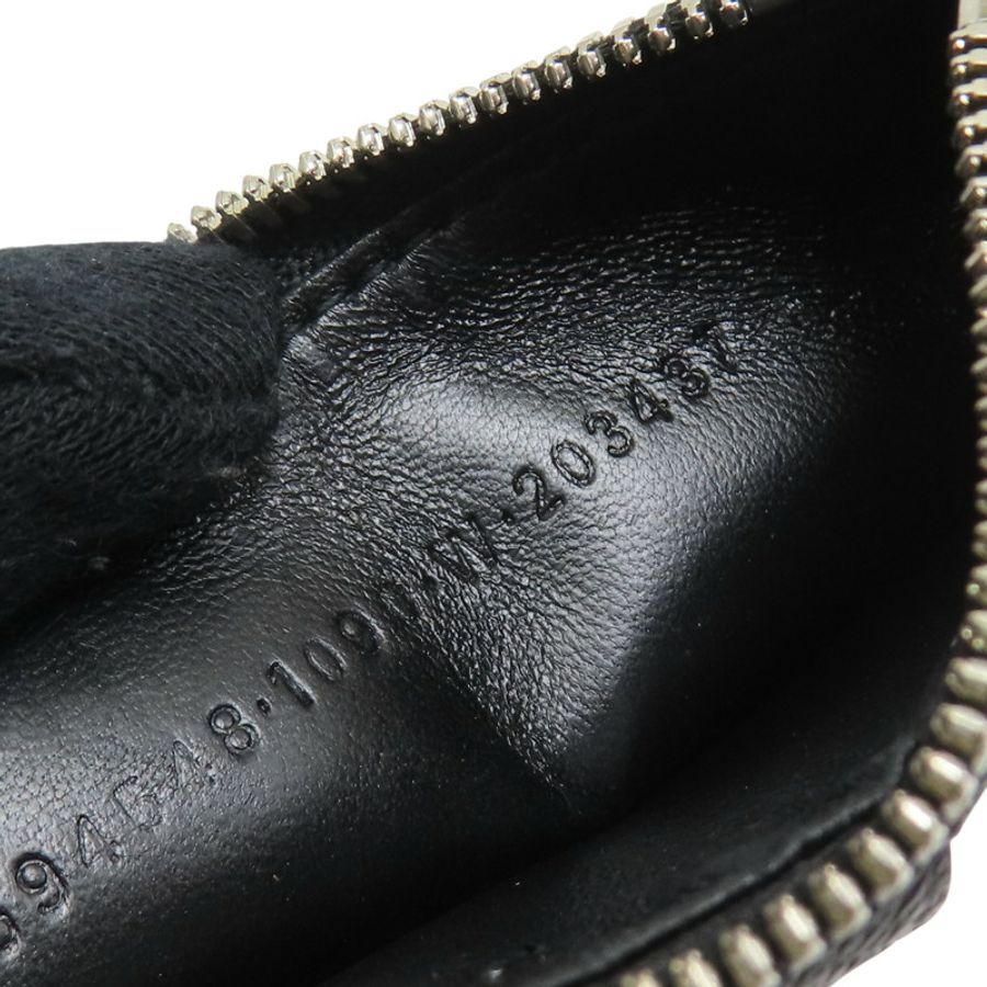 黑色皮革名片夾卡夾卡條項鍊 594548【Balenciaga 巴黎世家】 594548-6