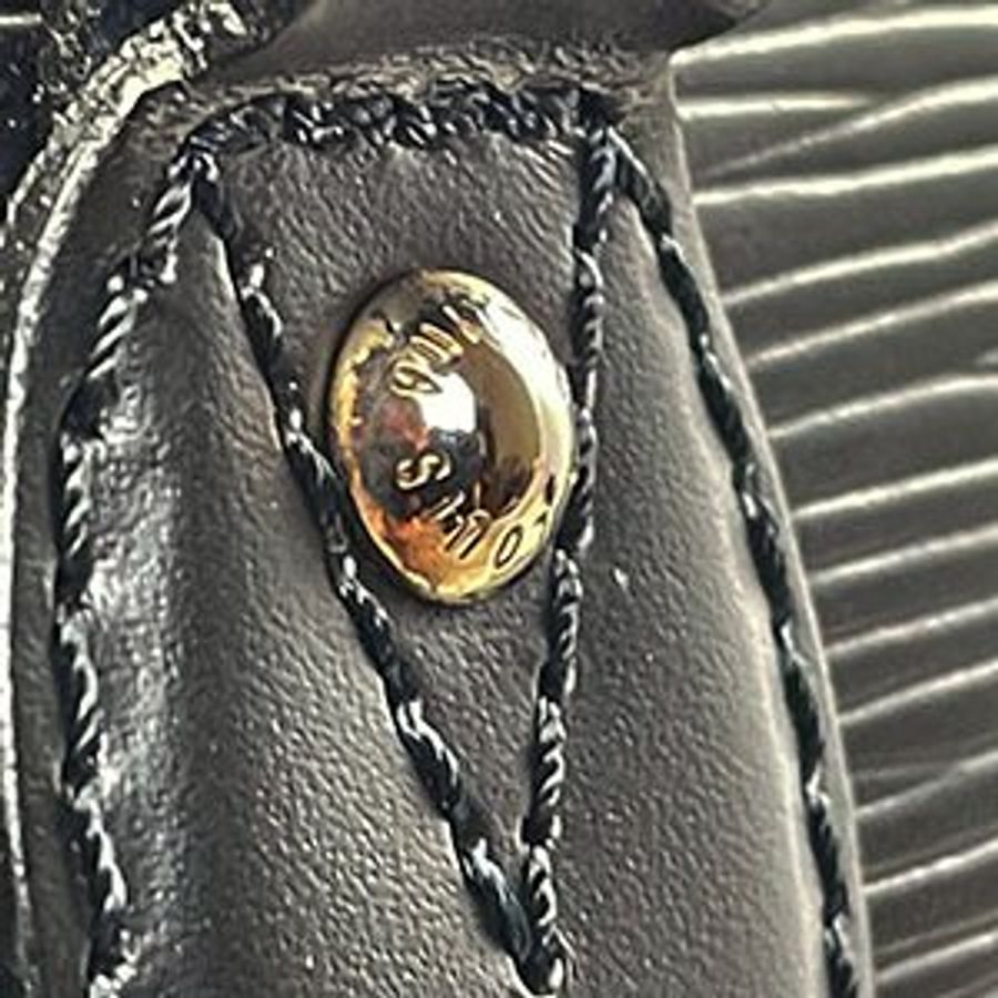 *奢華大道國際精品*【L3284】LV黑色EPI牛皮 JASMIN 保齡球手提包 M52852-2