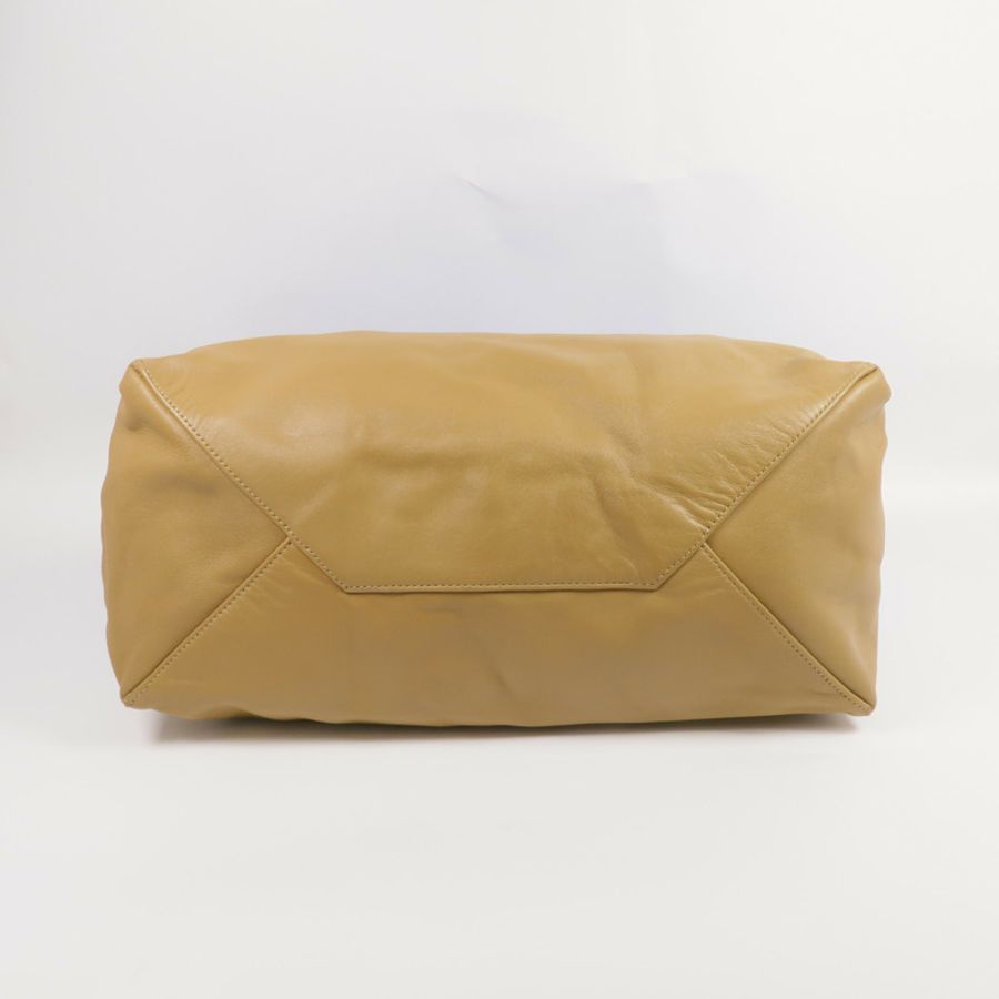 CELINE 皮革Cabas Tote金扣手挽袋-3