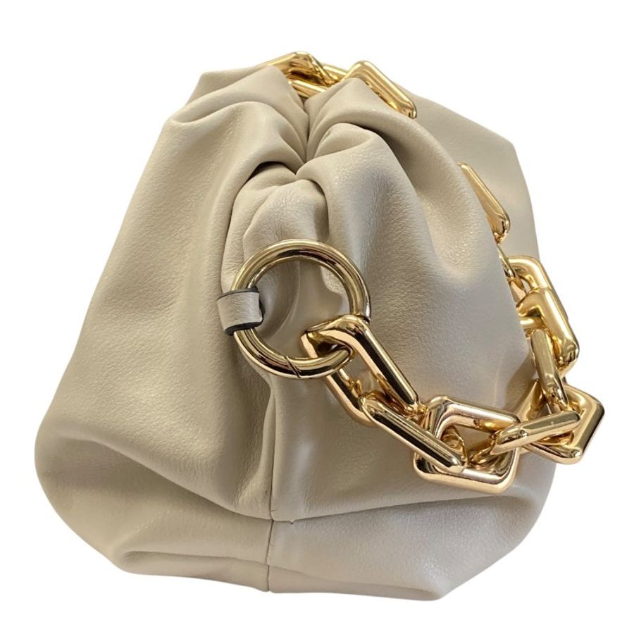BOTTEGA VENETA 寶緹嘉  The Chain Pouch 皮革 肩背包 白色-3