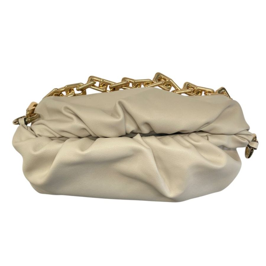 BOTTEGA VENETA 寶緹嘉  The Chain Pouch 皮革 肩背包 白色-5