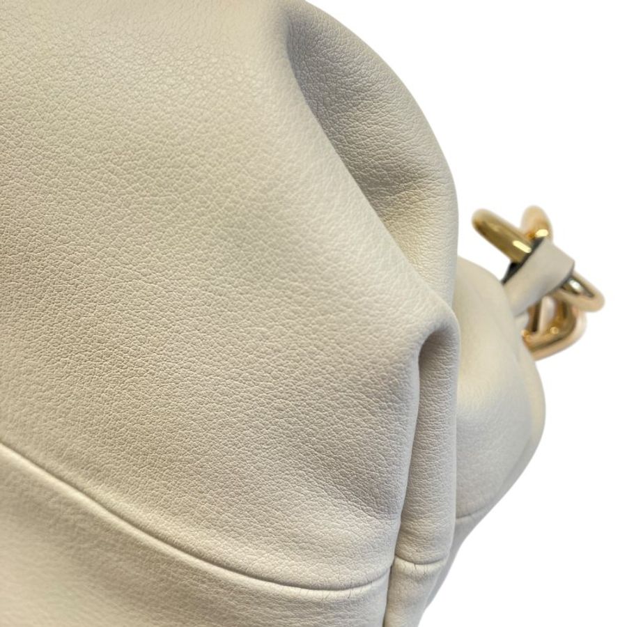 BOTTEGA VENETA 寶緹嘉  The Chain Pouch 皮革 肩背包 白色-11