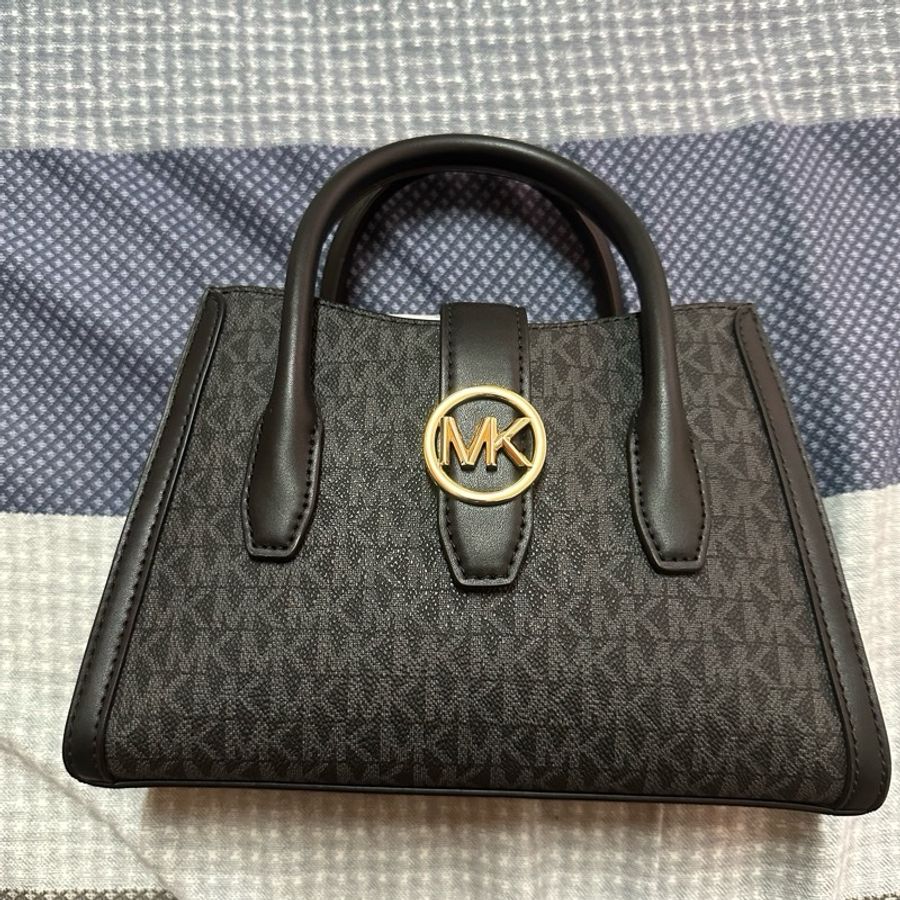 Michael Kors Gabby Small Top Zip Curve Satchel Crossbody Bag-1