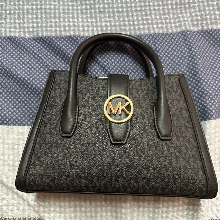 Michael Kors Gabby Small Top Zip Curve Satchel Crossbody Bag-7