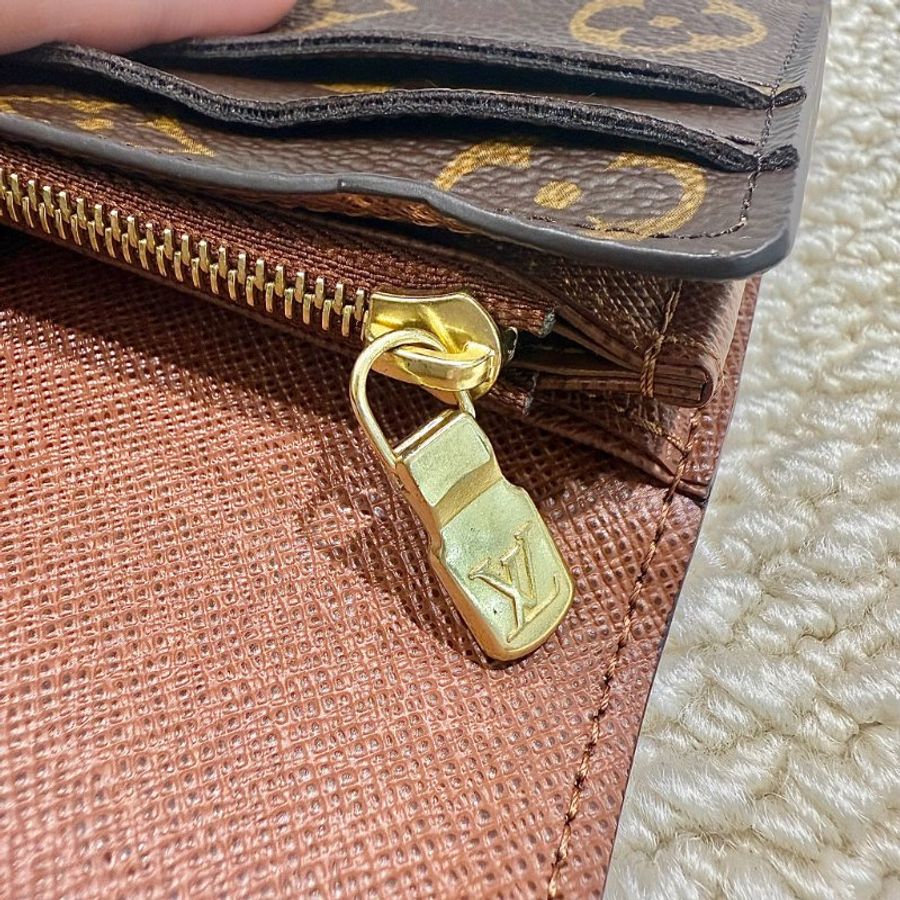 Louis Vuitton - 原花信封式下蓋長夾-17