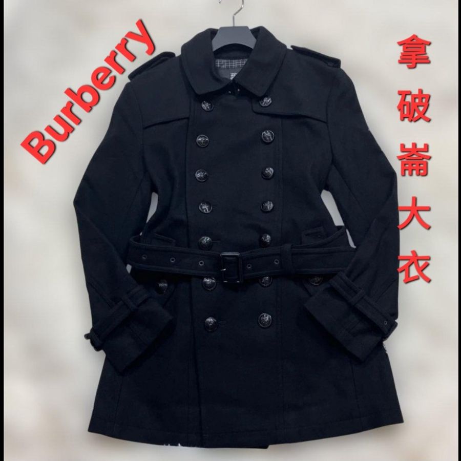 日本二手近新/Burberry 拿破崙男神羊毛大衣-0