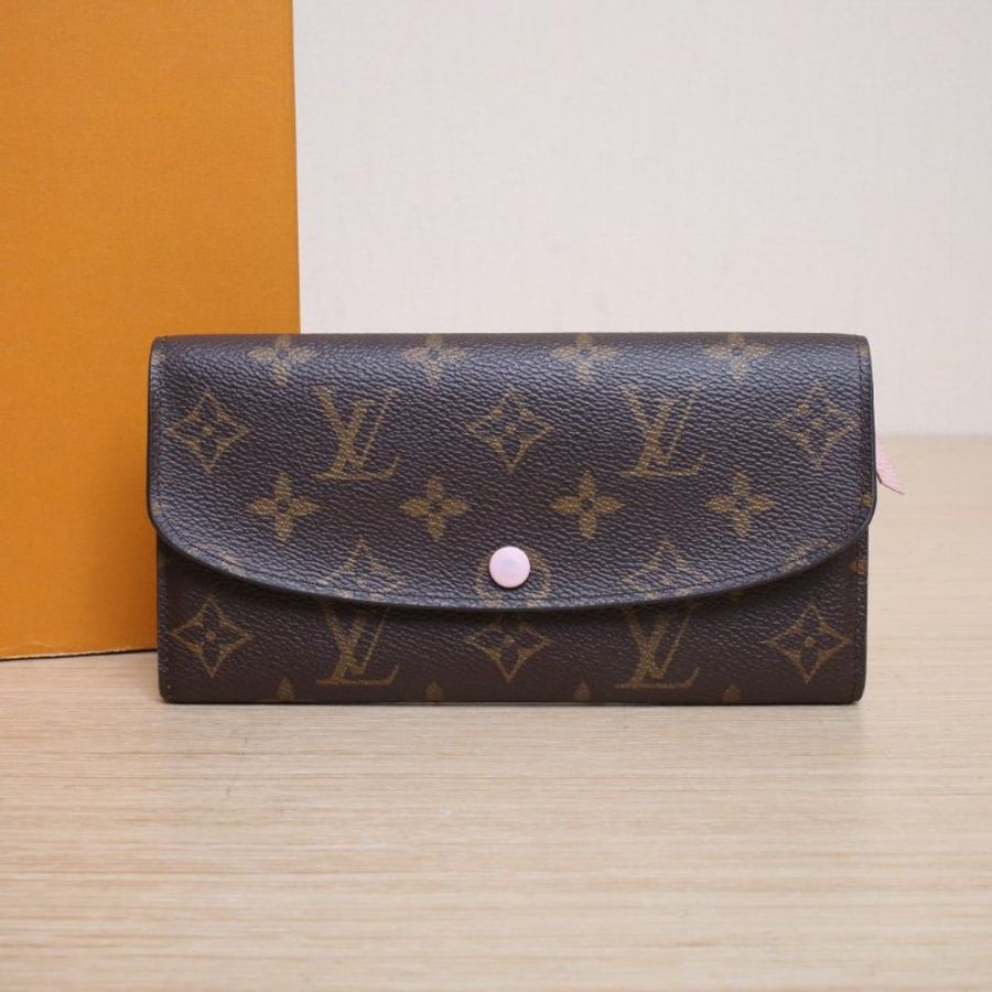 LOUIS VUITTON Emilie豆子錢夾老花PVC2018肩背包-0