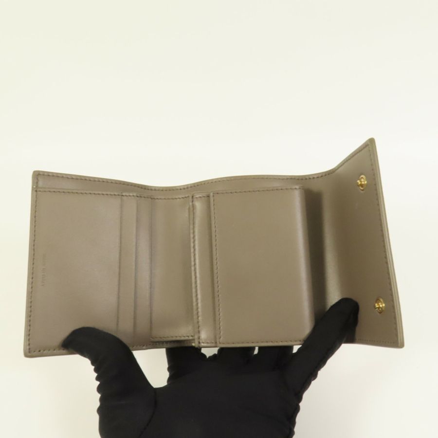 CELINE 牛皮皮革Wallet金扣錢包-5