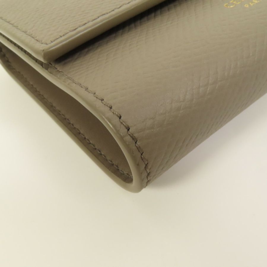 CELINE 牛皮皮革Wallet金扣錢包-10