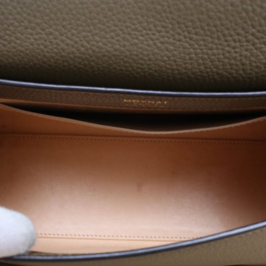 MOYNAT RejanePetite26灰色牛皮肩背包-4