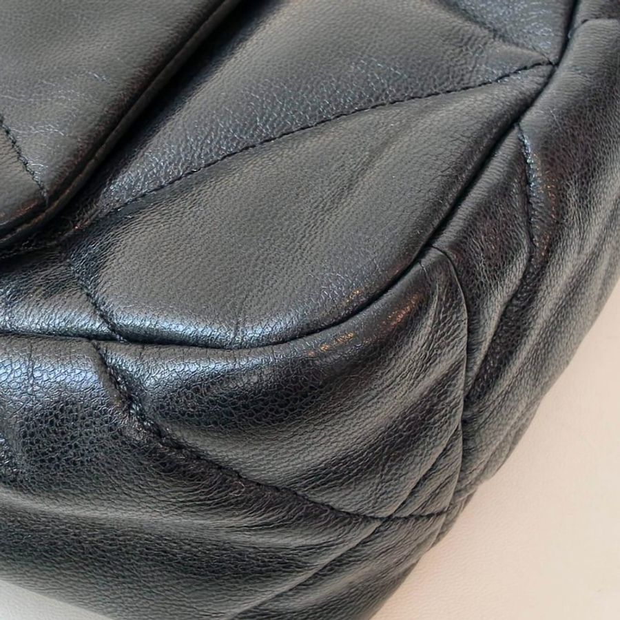 Chanel 香奈兒 19bag 黑色羊皮小號單肩包斜挎包 30開有卡2020年-16