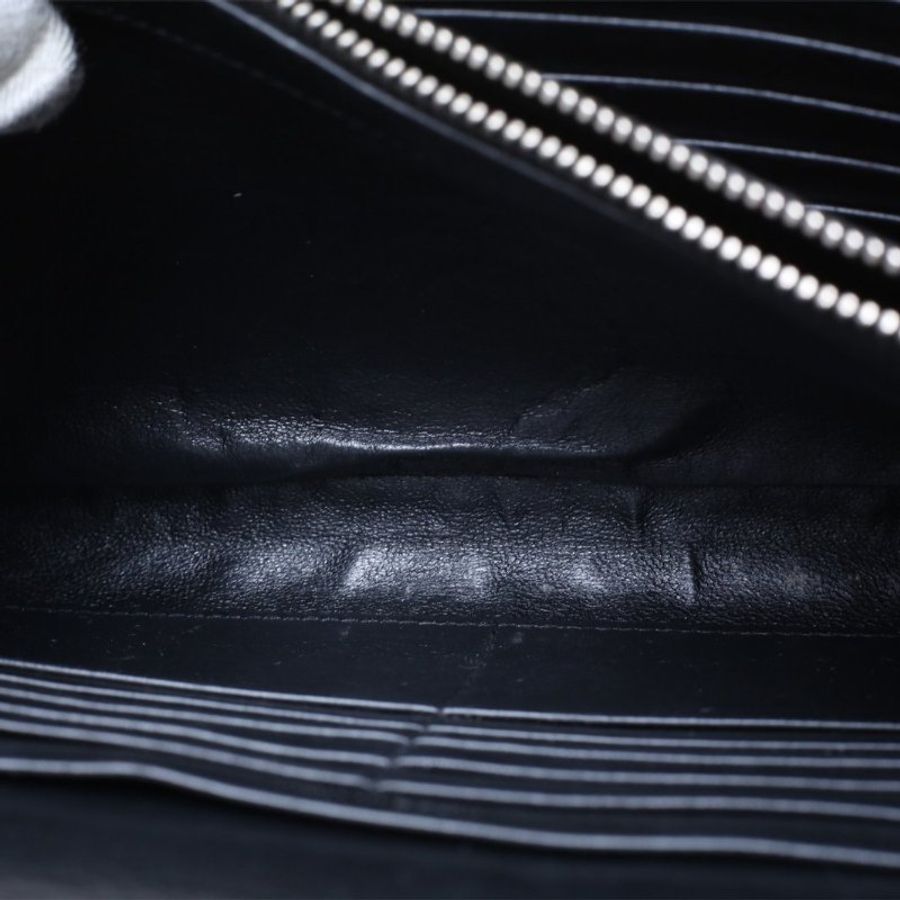 SAINT LAURENT KATE22鱷魚壓紋黑色牛皮銀扣肩背包-2