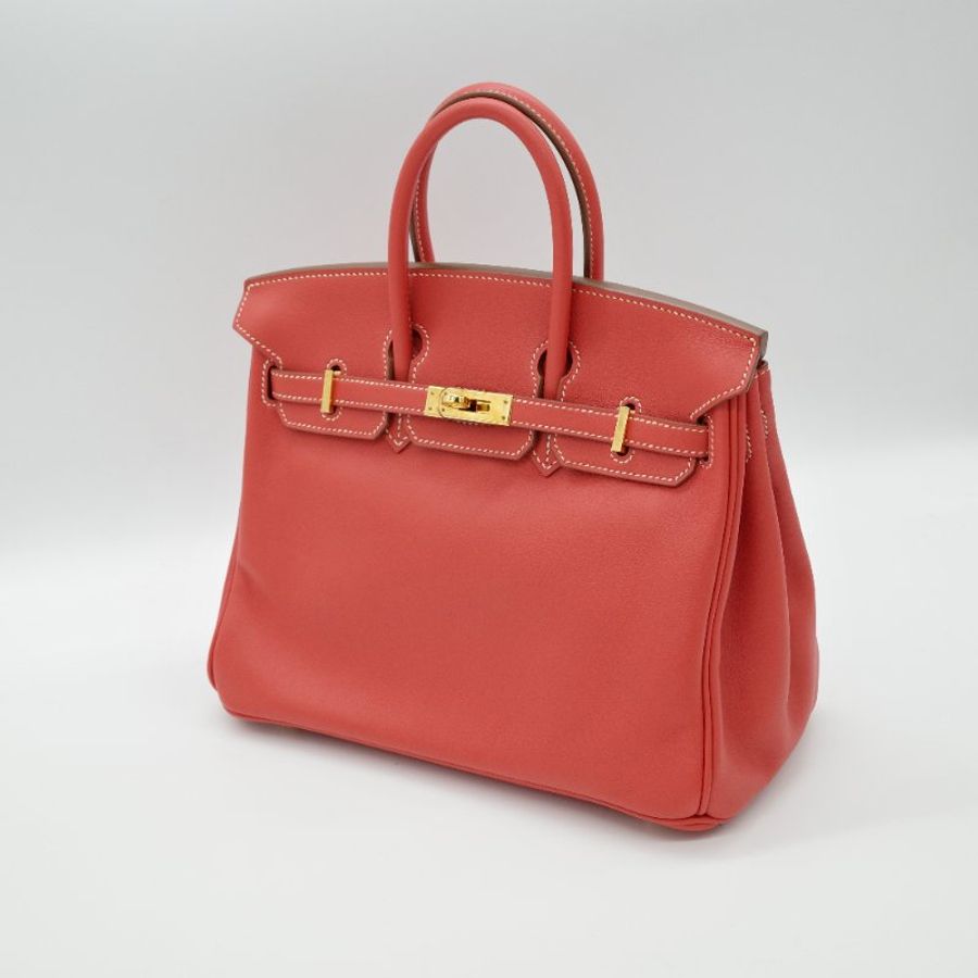 Hermès 愛馬仕 Birkin 25 赤銅色 Seift 羊皮 T刻 手提包 鉑金包-2