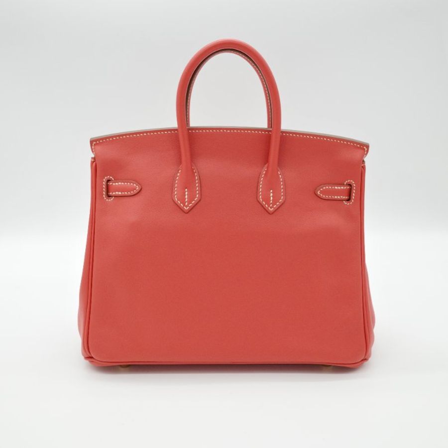 Hermès 愛馬仕 Birkin 25 赤銅色 Seift 羊皮 T刻 手提包 鉑金包-4