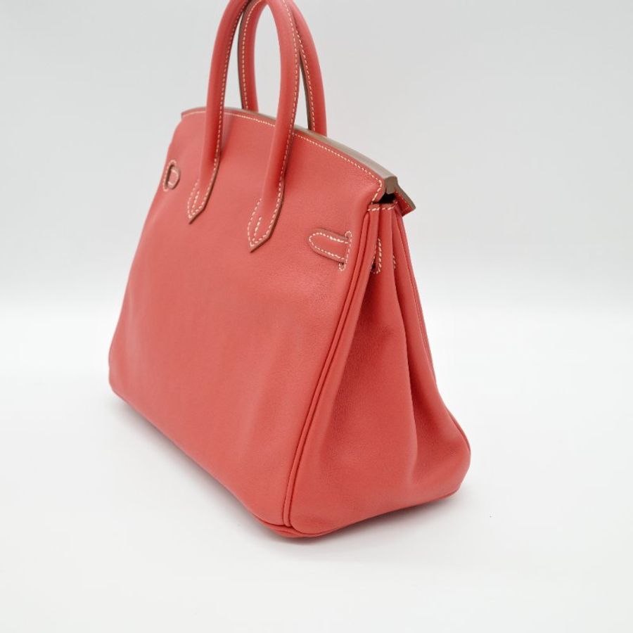 Hermès 愛馬仕 Birkin 25 赤銅色 Seift 羊皮 T刻 手提包 鉑金包-5