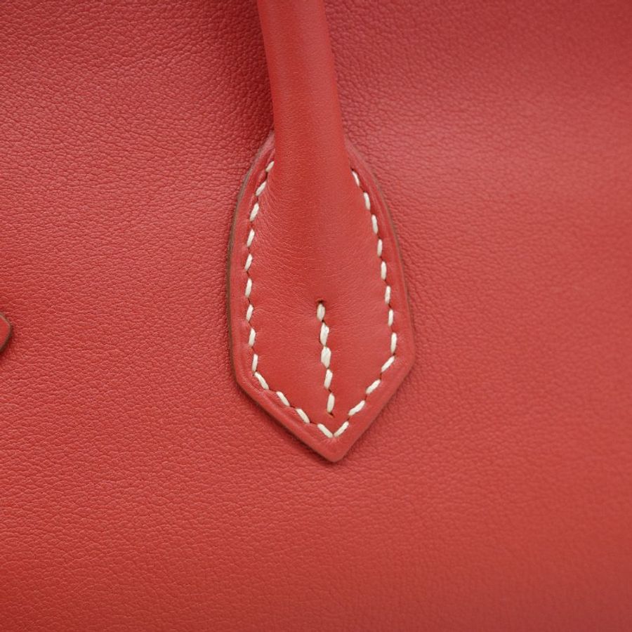 Hermès 愛馬仕 Birkin 25 赤銅色 Seift 羊皮 T刻 手提包 鉑金包-7