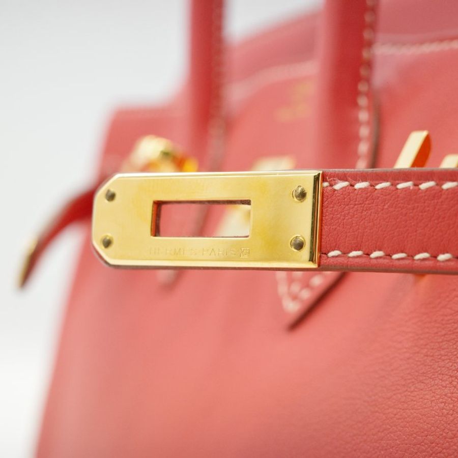 Hermès 愛馬仕 Birkin 25 赤銅色 Seift 羊皮 T刻 手提包 鉑金包-13