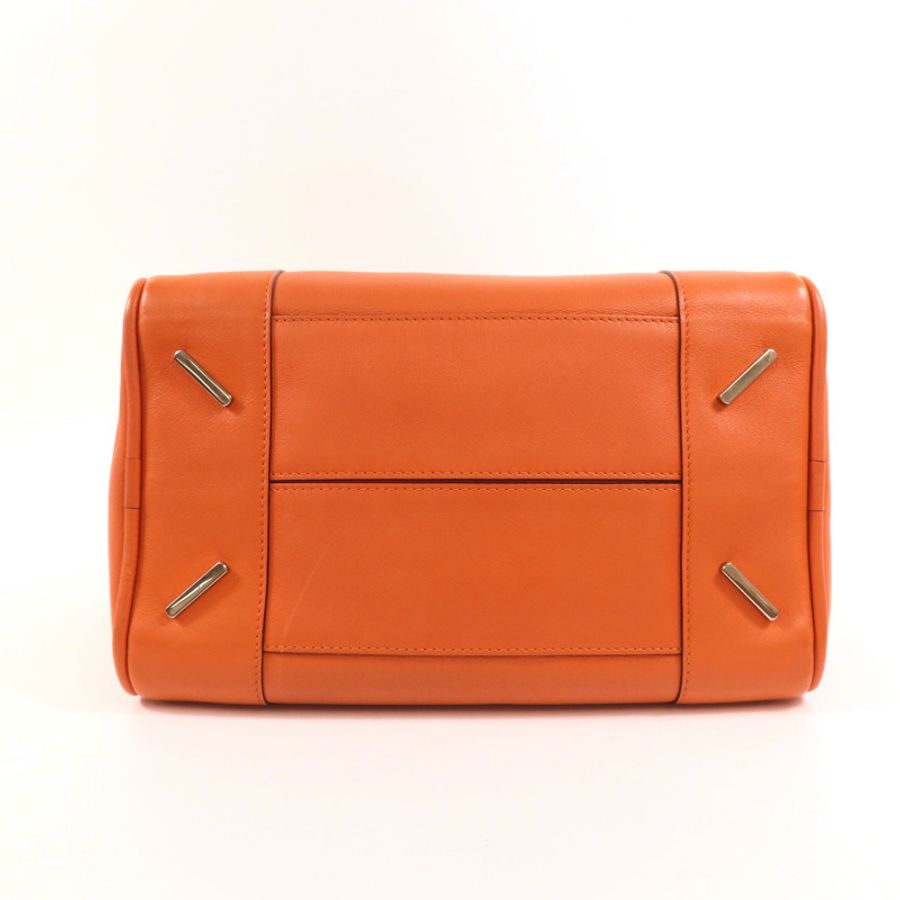 LOEWE 牛皮皮革2 Way Shoulder銀扣手挽肩背兩用袋-3