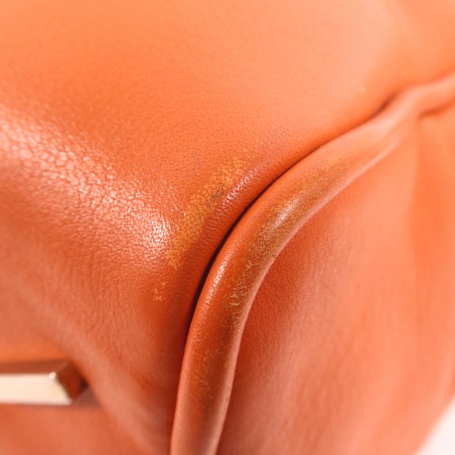 LOEWE 牛皮皮革2 Way Shoulder銀扣手挽肩背兩用袋-5