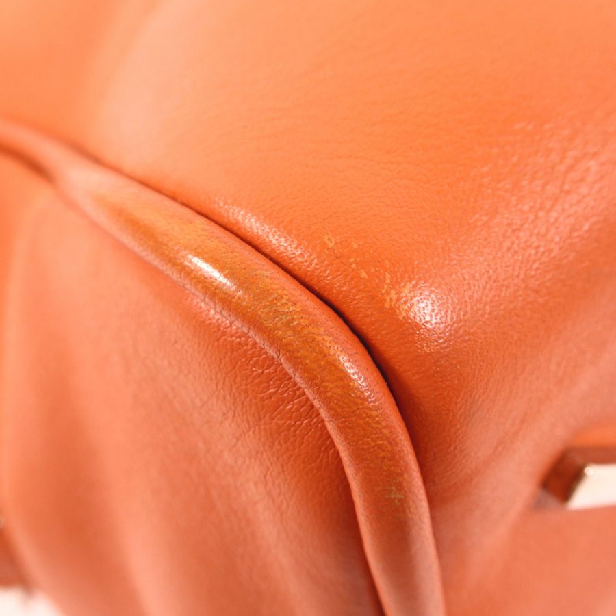 LOEWE 牛皮皮革2 Way Shoulder銀扣手挽肩背兩用袋-6