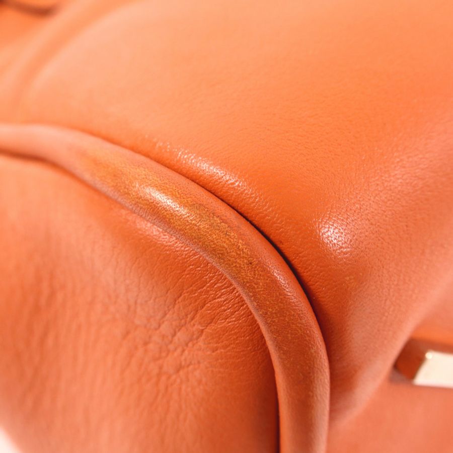LOEWE 牛皮皮革2 Way Shoulder銀扣手挽肩背兩用袋-8