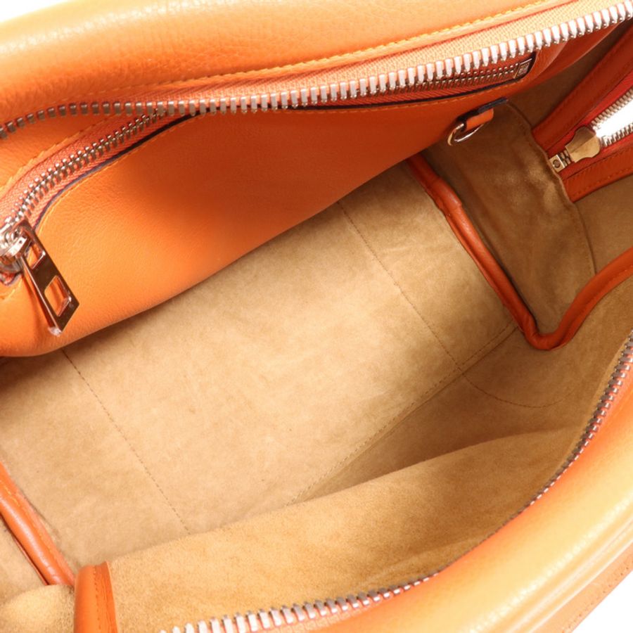 LOEWE 牛皮皮革2 Way Shoulder銀扣手挽肩背兩用袋-9