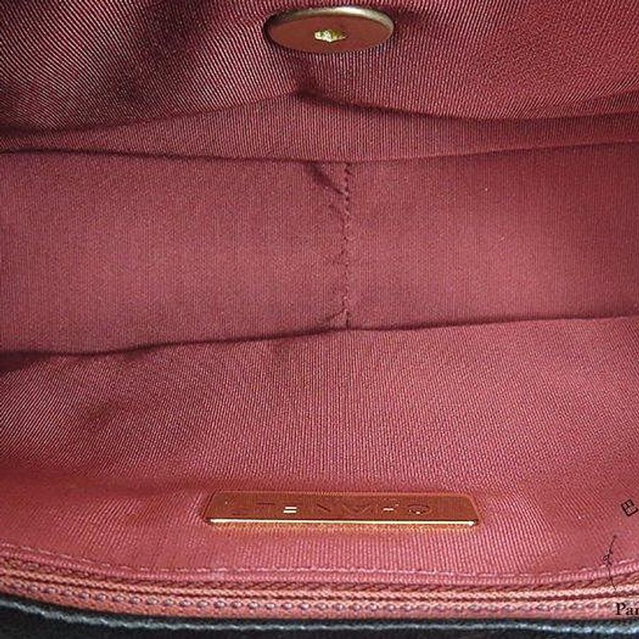 【巴黎站二手名牌專賣店】*現貨*CHANEL 香奈兒 真品*黑色菱格紋羊皮19系列金釦26手提斜背包-3