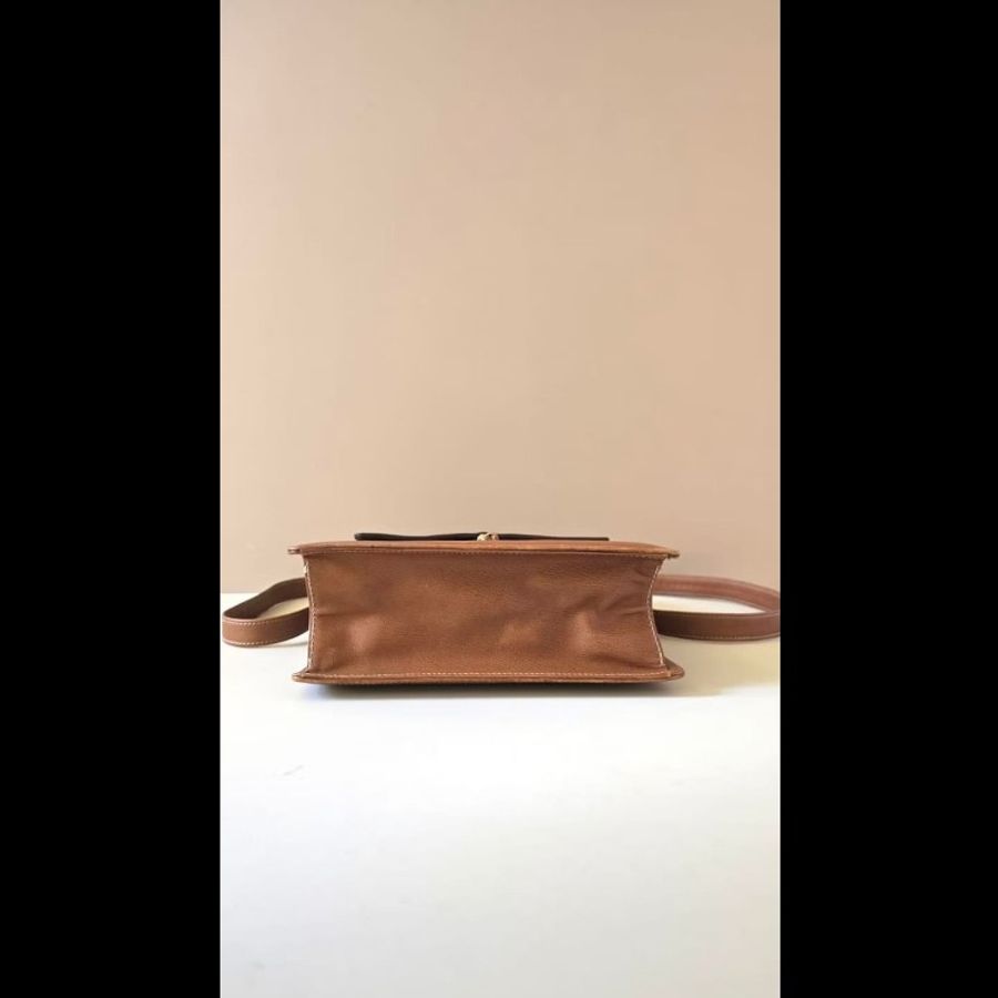 【LA LUNE】絕版古董包 Loewe中古蛇骨凱莉包 單肩包 皮革包 斜背復古二手-2