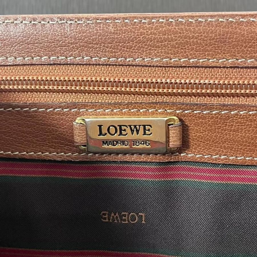 【LA LUNE】絕版古董包 Loewe中古蛇骨凱莉包 單肩包 皮革包 斜背復古二手-4