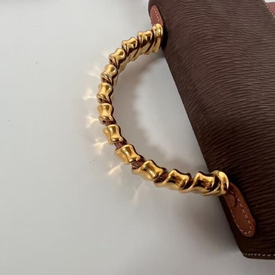 【LA LUNE】絕版古董包 Loewe中古蛇骨凱莉包 單肩包 皮革包 斜背復古二手-5