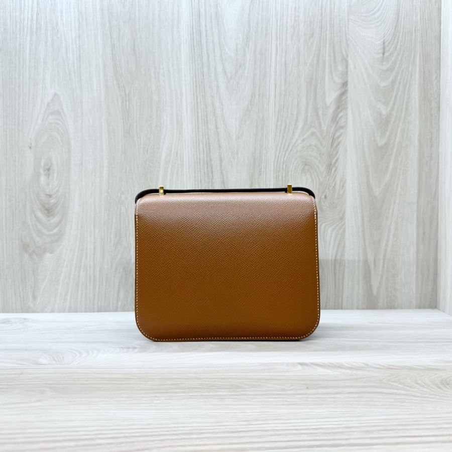 Hermes金棕Epsom皮Constance Mini 18CM-1